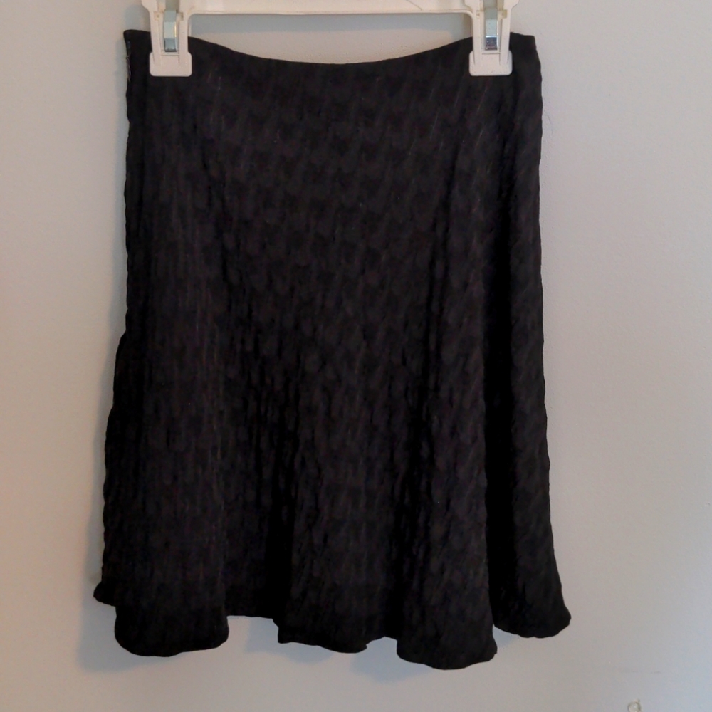 & other stories jacquard black a line mini skirt